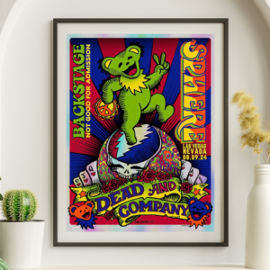 Dead and Company - Sphere Las Vegas NV August 9 2024 FOIL – Live Concert Poster Wall Art Print – 131314