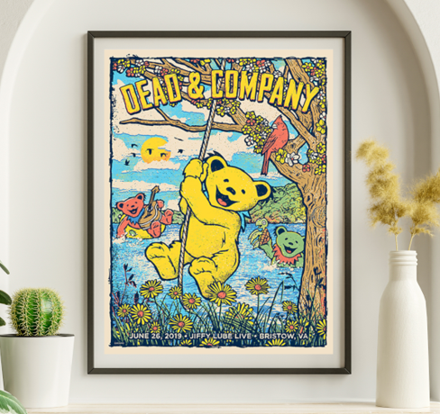 Dead and Company - Jiffy Lube Live Bristow VA June 26 2019 – Live Concert Poster Wall Art Print – 131318