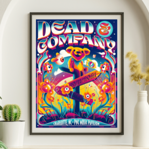 Dead and Company - PNC Music Pavilion Charlotte NC October 11 2021 – Live Concert Poster Wall Art Print – 131321