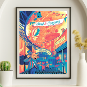Dead and Company - Hershey Park Stadium Hershey PA August 28 2021 – Live Concert Poster Wall Art Print – 131326