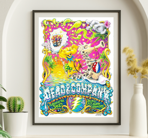 Dead and Company - Riviera Maya Cancun Mexico January 14 2023 – Live Concert Poster Wall Art Print – 131327