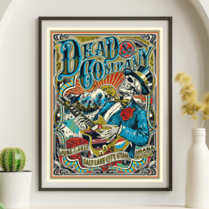 Dead and Company - USANA Amphitheater Salt Lake City UT June 7 2017 – Live Concert Poster Wall Art Print – 131331