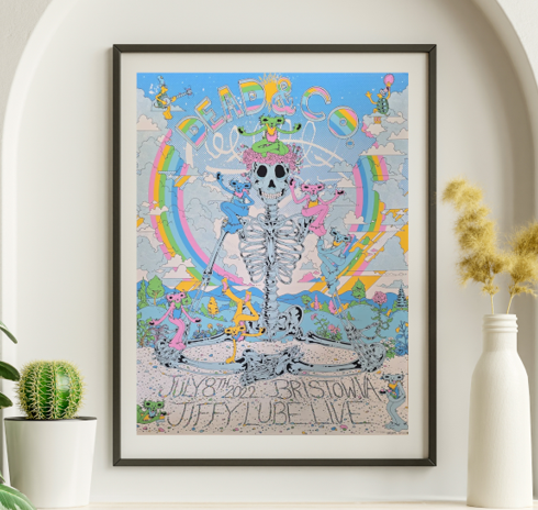 Dead and Company - Jiffy Lube Live Bristow VA July 8 2022 – Live Concert Poster Wall Art Print – 131339