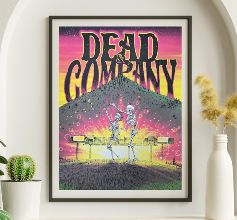Dead and Company - Pine Knob Music Theater Clarkston MI June 29 2022 – Live Concert Poster Wall Art Print – 131341