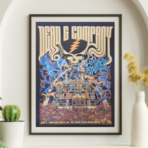 Dead and Company - Hollywood Casino Amphitheater Maryland Heights MO June 21 2022 – Live Concert Poster Wall Art Print – 131343