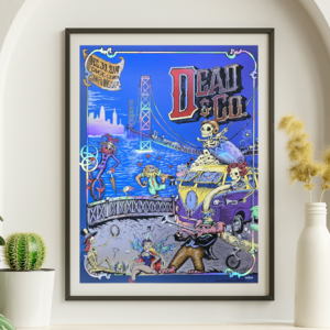 Dead and Company - Chase Center San Francisco CA December 30 2019 FOIL – Live Concert Poster Wall Art Print – 131344