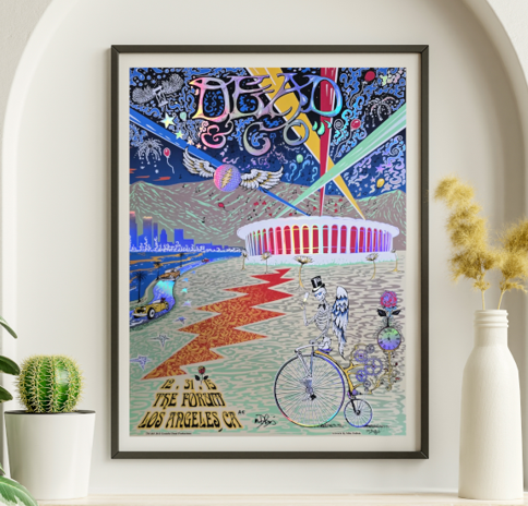 Dead and Company - The Forum Los Angeles CA December 31 2015 FOIL – Live Concert Poster Wall Art Print – 131350