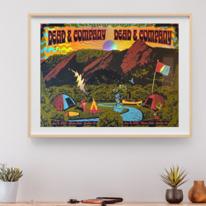 Dead and Company - Folsom Field Boulder CO FULLSHEET FOIL June 17 2022 - Live Concert Poster Wall Art Print - 131150