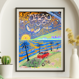 Dead and Company - The Forum Los Angeles CA December 30 2015 FOIL 2 – Live Concert Poster Wall Art Print – 131351