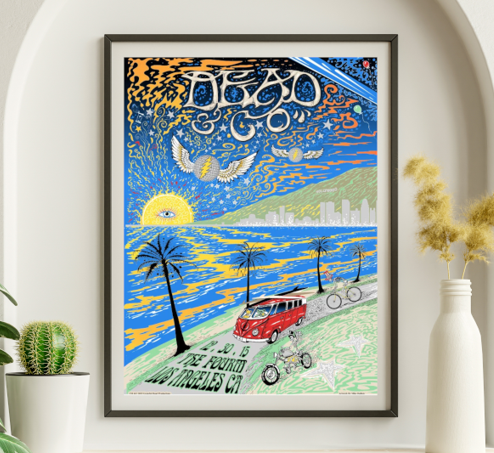 Dead and Company - The Forum Los Angeles CA December 30 2015 – Live Concert Poster Wall Art Print – 131353