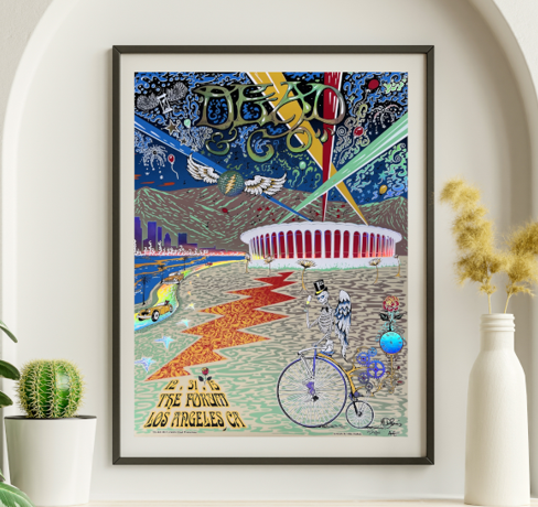 Dead and Company - The Forum Los Angeles CA December 31 2015 FOIL 2 – Live Concert Poster Wall Art Print – 131354