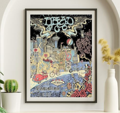 Dead and Company - MGM Grand Garden Arena NV November 28 2015 – Live Concert Poster Wall Art Print – 131358