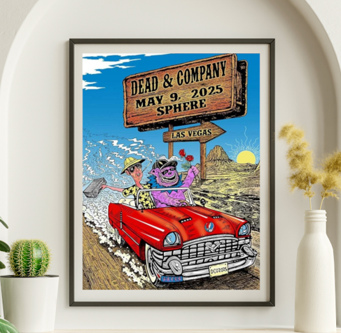 Dead and Company - Sphere Las Vegas NV Fear May 9 2025 – Live Concert Poster Wall Art Print – 131368