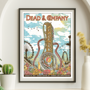 Dead and Company - Darien Lake Amphitheater Darien Center NY August 25 2021 – Live Concert Poster Wall Art Print – 131369
