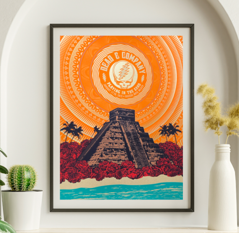 Dead and Company - Riviera Maya Cancun Mexico January 17 2019 – Live Concert Poster Wall Art Print – 131376