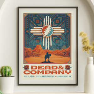 Dead and Company - Isleta Amphitheater Albuquerque NM July 11 2018 – Live Concert Poster Wall Art Print – 131382