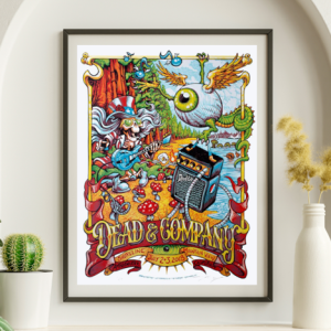 Dead and Company - Shoreline Amphitheater Mountain View CA July 2 2018 – Live Concert Poster Wall Art Print – 131383