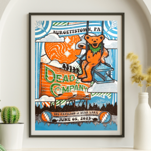 Dead and Company - Star Lake Pavilion Burgettstown PA June 5 2023 – Live Concert Poster Wall Art Print – 131386