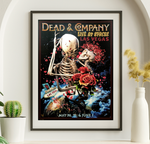 Dead and Company - Sphere Las Vegas NV May 30 2024 – Live Concert Poster Wall Art Print – 131388