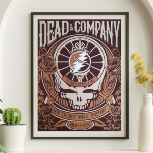 Dead and Company - DTE Energy Music Theater Clarkston MI July 7 2016 – Live Concert Poster Wall Art Print – 131393