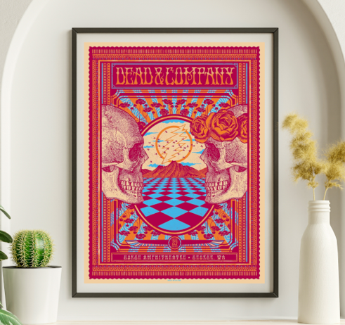 Dead and Company - Gorge Amphitheater George WA June 29 2018 – Live Concert Poster Wall Art Print – 131394