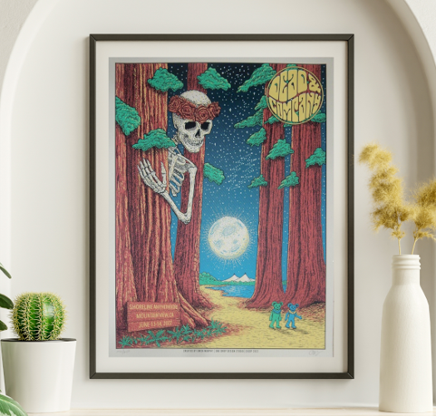 Dead and Company - Shoreline Amphitheater Mountain View CA June 13 2022 – Live Concert Poster Wall Art Print – 131396