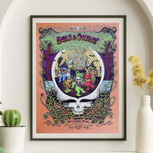 Dead and Company - Hollywood Bowl Los Angeles CA October 29 2021 PEACH VARIANT – Live Concert Poster Wall Art Print – 131401