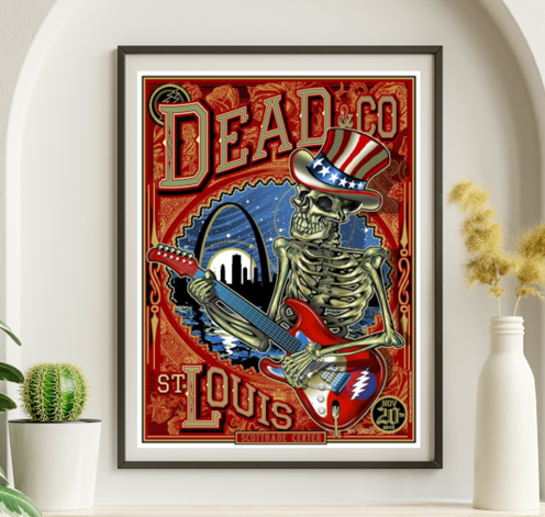 Dead and Company - Sphere Las Vegas NV May 24 2024 – Live Concert Poster Wall Art Print – 131407
