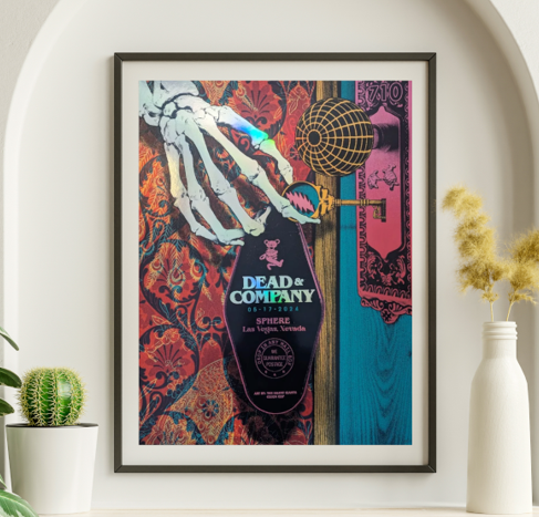 Dead and Company - Sphere Las Vegas NV FOIL May 17 2024 – Live Concert Poster Wall Art Print – 131411
