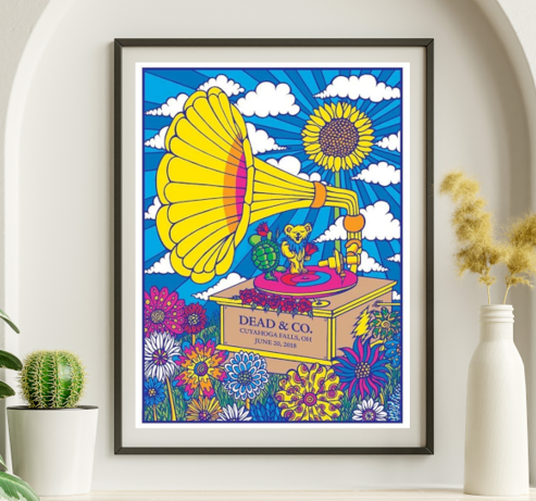 Dead and Company - 18-06-20 Cuyahoga Falls OH June 20 2018 – Live Concert Poster Wall Art Print – 131418