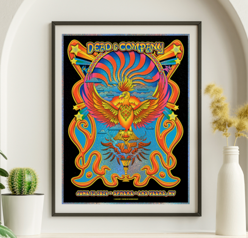 Dead and Company - Sphere Las Vegas NV June 13 2024 FOIL – Live Concert Poster Wall Art Print – 131421