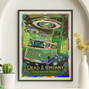Dead and Company - Golden Gate Park SF CA August 1 2025 3-Day UFO FOIL 2 – Live Concert Poster Wall Art Print – 131425