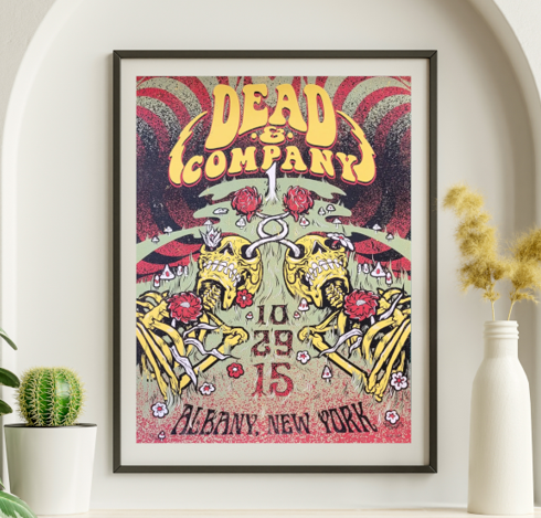 Dead and Company - Albany NY October 29 2015 – Live Concert Poster Wall Art Print – 131426