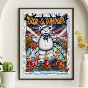 Dead and Company - Hollywood Bowl Los Angeles CA October 29 2021 FOIL – Live Concert Poster Wall Art Print – 131434