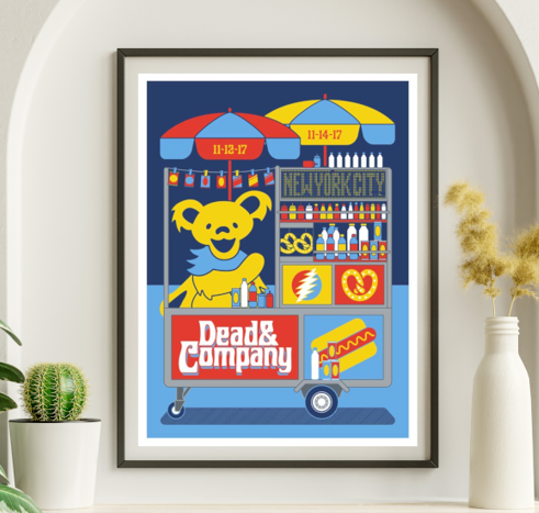 Dead and Company - Madison Square Garden NY November 12 2017 – Live Concert Poster Wall Art Print – 131435