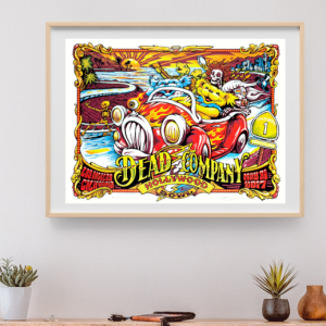 Dead and Company - Hollywood Bowl Los Angeles CA May 31 2017 - Live Concert Poster Wall Art Print - 131159