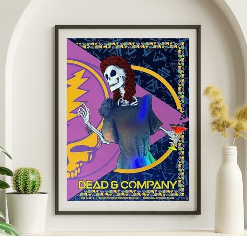 Dead and Company - Nassau Veterans Coliseum Uniondale NY November 6 2019 FOIL – Live Concert Poster Wall Art Print – 131438