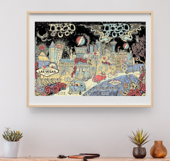 Dead and Company - MGM Grand Garden Arena NV FULLSHEET November 27 2015 – Live Concert Poster Wall Art Print - 131359