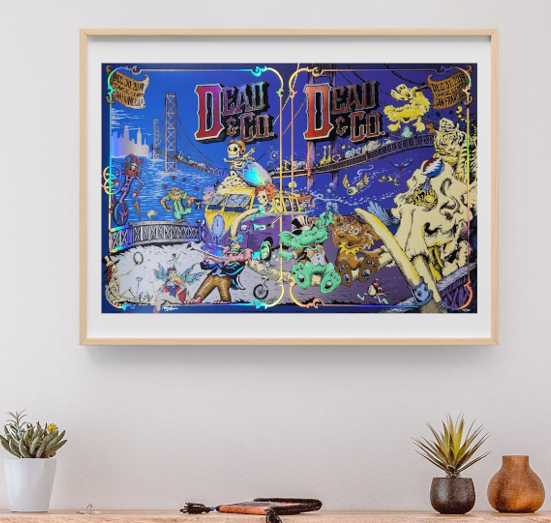 Dead and Company - The Forum Los Angeles CA December 28 2019 FOIL FULLSHEET – Live Concert Poster Wall Art Print - 131348
