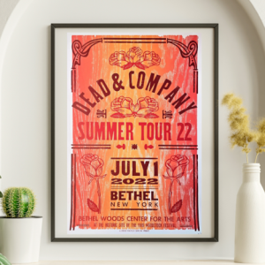 Dead and Company - Bethel Woods Center Bethel NY July 1 2022 – Live Concert Poster Wall Art Print - 131419