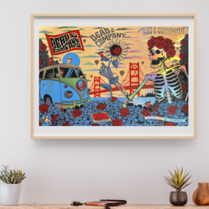Dead and Company - Oracle Park SF CA July 14 2023 - 3 Day FOIL 2 – Live Concert Poster Wall Art Print - 131424