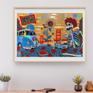 Dead and Company - Oracle Park SF CA July 14 2023 - 3 Day FOIL – Live Concert Poster Wall Art Print - 131312
