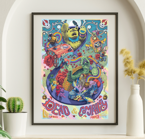 Dead and Company - Sphere Las Vegas NV March 20 2025 – Live Concert Poster Wall Art Print - 131224