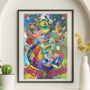 Dead and Company - Sphere Las Vegas NV FOIL March 20 2025 – Live Concert Poster Wall Art Print - 131223