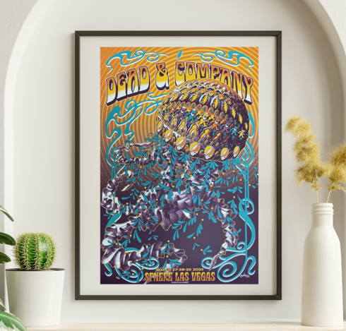 Dead and Company - Sphere Las Vegas NV March 27 2025 – Live Concert Poster Wall Art Print - 131270
