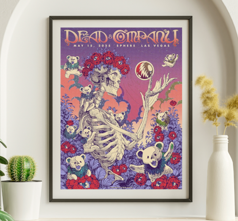 Dead and Company - Sphere Las Vegas NV May 15 2025 – Live Concert Poster Wall Art Print - 131122