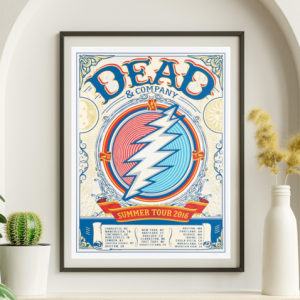 Dead and Company - Summer Tour 2016 – Live Concert Poster Wall Art Print - 131233