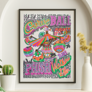 Phish - Curve Ball Watkins Glen August 17 2018 – Live Concert Poster Wall Art Print - 172077