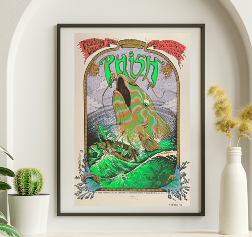 Phish - Cleveland University Cleveland OH December 8 1995 – Live Concert Poster Wall Art Print - 172079