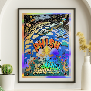 Phish - MVP Arena Albany NY October 25 2024 FOIL 2 - Live Concert Poster Wall Art Print - 172090